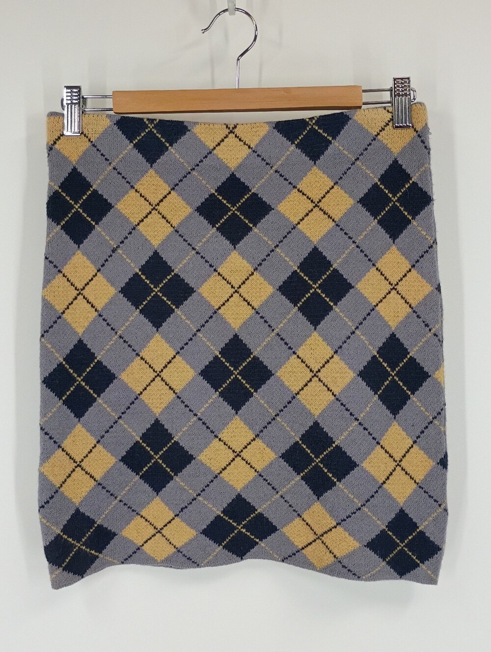 Active USA Argyle Knit Mini Skirt